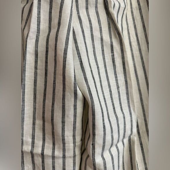 J.Crew Harbor pant in striped linen NWT Size L - Picture 5 of 10